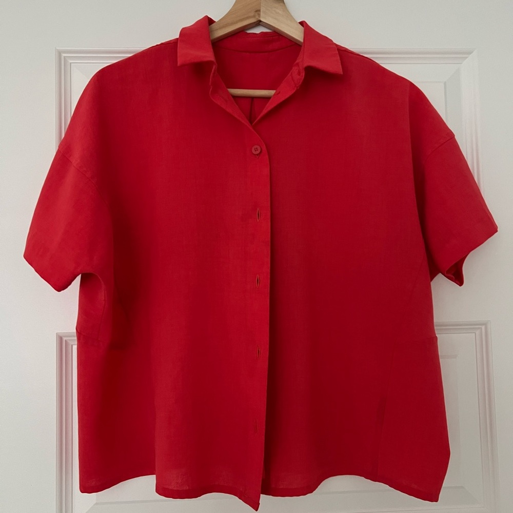 Red Lululemon Blouse